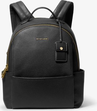 Michael Kors Sable Medium Pebbled Leather Backpack