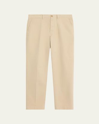 Officine G&eacute;n&eacute;rale Mens Cotton Twill Straight Fit Five-Pocket Pants