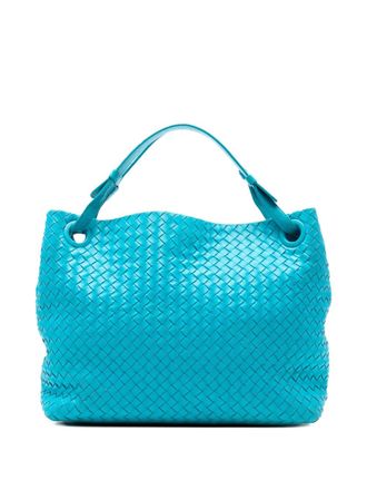 Bottega Veneta 2012-2025 Medium Nappa Intrecciato Garda tote bag - women - Nappa Leather - One Size - Blue