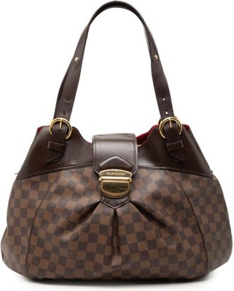 Louis Vuitton Brown Pvc Leather Shoulder Bag Tote Bag (Pre-Owned)
