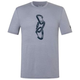 super.natural Carabineri Tee Merinoshirt f&uuml;r Herren | grau
