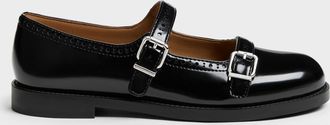 Charles & Keith Double-Strap Brogue Mary Janes