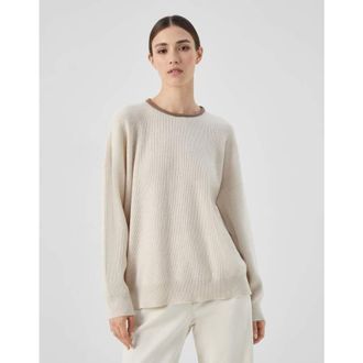 Brunello Cucinelli WomenS Marble Wool Sweater, Size M