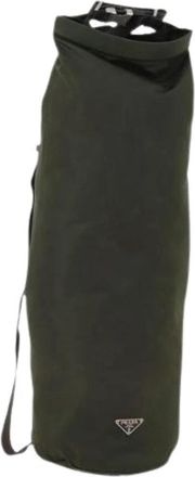Prada Pre-owned Vintage Weekend Schoudertas - Dames - Vintage Weekendtas - Groen - ONE Size - Nylon - Vintage