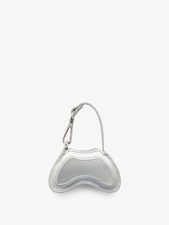 Diesel Bag-Shaped PVC Keychain Charm - Silver