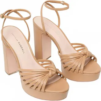 Loeffler Randall Womens Knot Platform Sandal In Dune