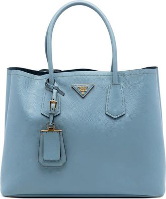 Prada Pre-owned Prada Large Saffiano Cuir Double Satchel Ladies MLWK097GHR7FF4M0