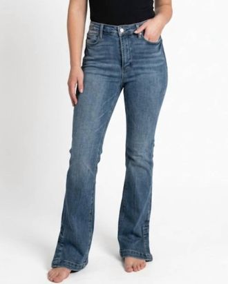 Judy Blue Olivia High Waist Tummy Control Slim Bootcut Jeans In Blue