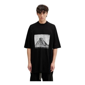 Rick Owens Jumbo T-shirt met korte mouwen - Heren - Tops - Zwart - Maat: M Katoen