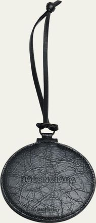 Balenciaga Le City Round Mirror Leather Bag Charm