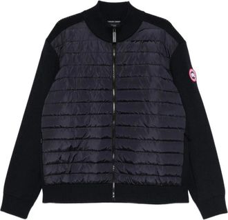 Canada Goose Hy Bridge Knit Jas - Heren - Gewatteerde jassen - Blauw - M - Wol - Jassen