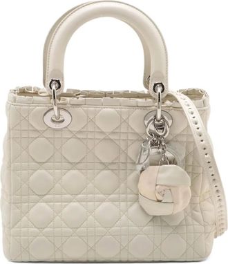 Dior Borsa a mano Dior Lady media 2000-2015 - Bianco