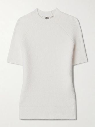 Toteme Top In Misto Cotone Biologico Bouclé - Ecru