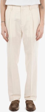 Be Able Pantaloni Sandy in lino bianco