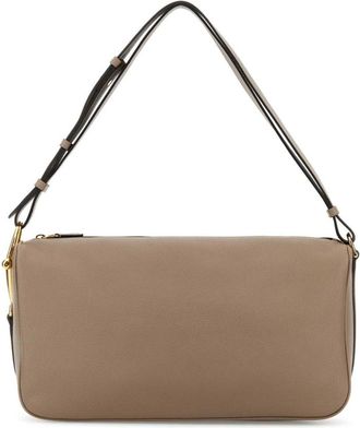 Gucci Taupe Half Horsebit large shoulder bag