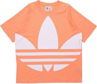 adidas originals Big Trefoil Boxy Tee Large logo Printing Pink FM9905