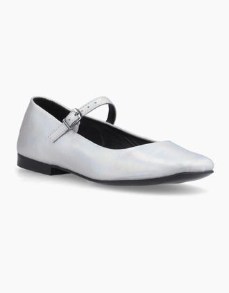 Hush Puppies Womens Pasha Womens Ballerinas - Silver - Size: 8