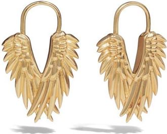 Awe Inspired Wing Huggie Earrings in 14K Gold Vermeil at Nordstrom
