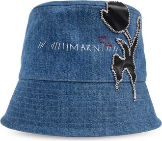 Marni Denim Hat - Dames - Hoeden - Blauw - S - Denim - Accessoires