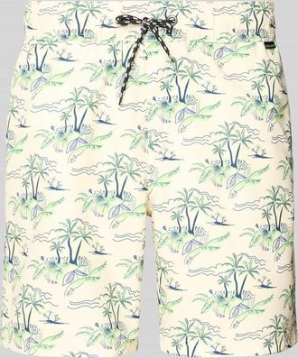 Blend Badehose mit Label-Detail Modell BHRANDALE in Sand, Gr&ouml;&szlig;e XXL