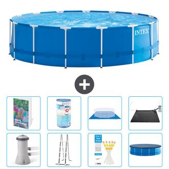 Intex Piscina Con Estructura Redonda - 457x122 Cm - 9-piezas S619