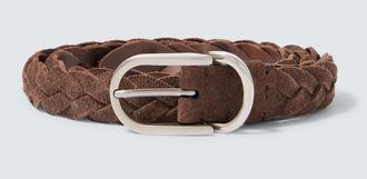 Brunello Cucinelli Braided suede belt