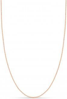 Allurez Designer Rolo Chain Necklace 14k Rose Gold