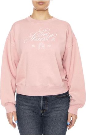 Levi's Sweatshirts - Dames - Sweatshirts - Roze - L - Katoen - Hoodies & sweatvesten
