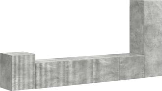 vidaXL Conjunto De Mueble De Tv 3 Uds. Gris Concreto Vidaxl