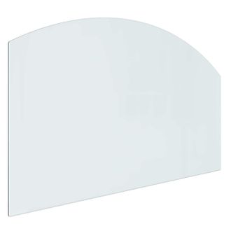 vidaXL Placa De Vidrio Para Chimenea Transparente 100 X 60 Cm Cristal Vidaxl