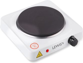 Lewis's Hotplate Single 1500W - White | TJ Hughes