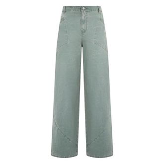 Alberta Ferretti Alberta Ferretti, Wide Jeans, female, Blue, Size: XS Wide Leg Denim Jeans