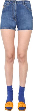 Moschino Blue Solid Shorts
