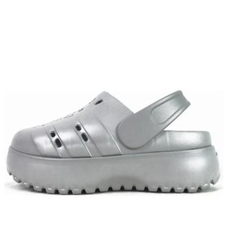 adidas (WMNS) adidas Adilette Clog Platform Silver Metallic JQ9879