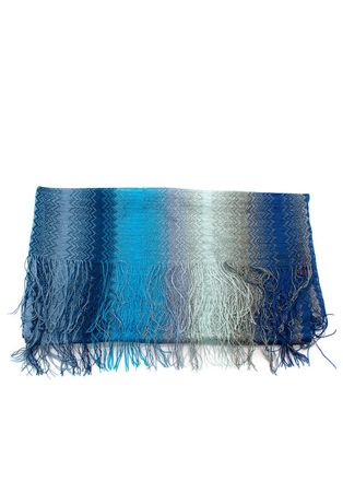 Missoni Blue Ombre Fringed Scarf