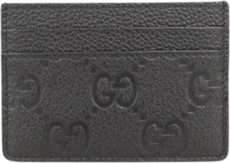 Gucci Pre-owned Wallets, female, Black, Size: ONE SIZE Pre-owned Business Card Case