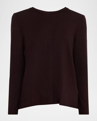 Majestic Filatures Soft Touch Long-Sleeve Crewneck