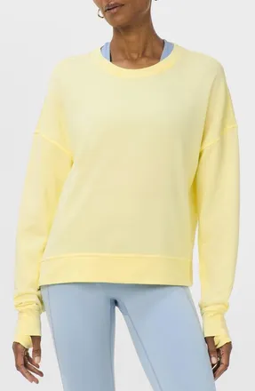 Sweaty Betty After Class Crop Sweatshirt in Butterscotch Yellow at Nordstrom, Size X-Small