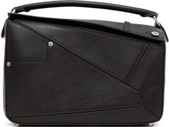 Loewe Grote Puzzle shopper met geometrisch vlak - Bruin