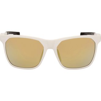 adidas 55mm Navigator Sunglasses in White /Brown Mirror at Nordstrom