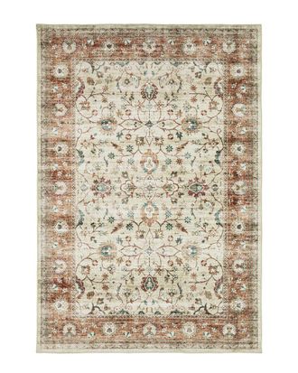 Style Haven Stylehaven Stellar Vintage Bordered Traditional Washable Area Rug