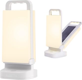 OEM Luz Solar Recargable Para Acampar, Linterna Port&aacute;til Con Brillo Ajustable, Bater&iacute;a Externa De 4400 Mah, Iluminaci&oacute;n Led Resistente Al Agua Ipx4 Para A