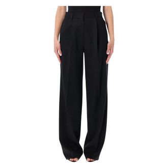 Dries Van Noten Dames, Broeken, Zwart, Maat: S
