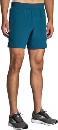 Brooks Sherpa 7 2-In-1 Shorts In Alpine