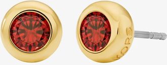 Michael Kors Round Stone Stud Earrings