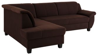 HOME AFFAIRE Ecksofa »Yesterday zeitlos und elegant, bequeme Armlehnen, L-Form« wahlweise mit Bettfunktion, auch in Cord