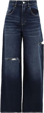 Icon Denim Los Angeles Poppy Wide-leg Jeans - Dames - Loose Fit Jeans - Blauw - W25 - Katoen - Jeans