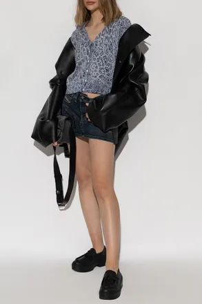 Diesel Skirt DE-RAGO-RE, Womens, Navy Blue