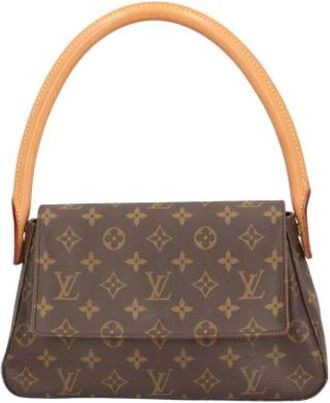 Louis Vuitton Pre-owned Shoulder Bags, female, Brown, Size: ONE SIZE Pre-owned Mini Looping Handbag