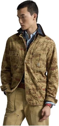 Polo Ralph Lauren Licht Jack - Heren - Zomerjassen - Beige - S - Katoen - Jassen